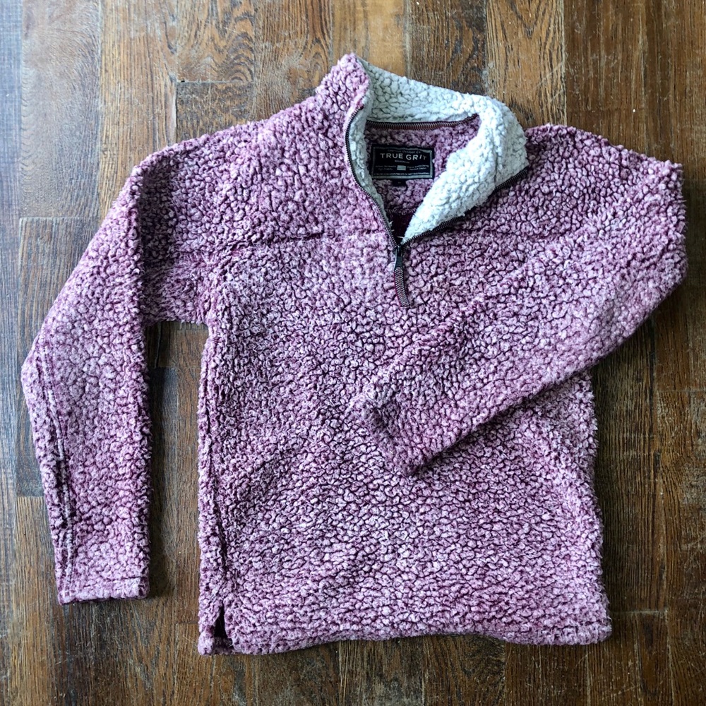 TRUE GRIT women’s Sherpa quarter zip jacket